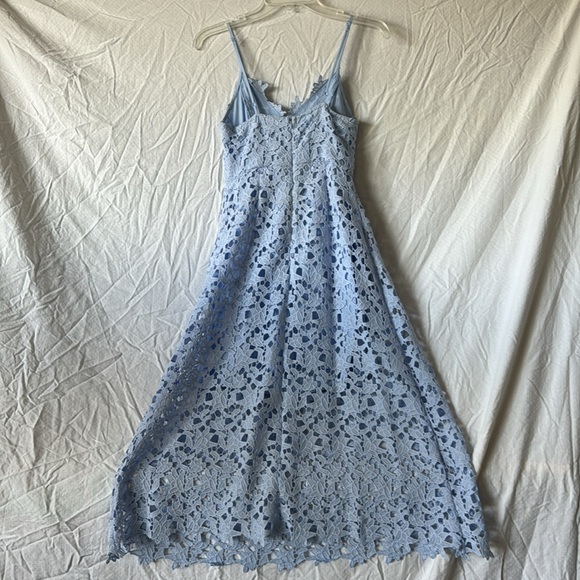 ASTR Blue eyelet midi/maxi dress S - Picture 3 of 5
